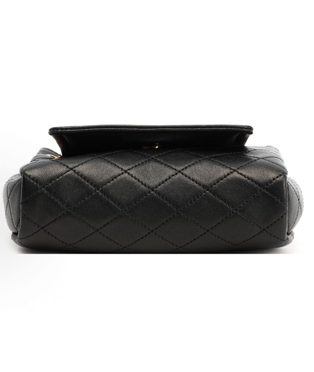 SAINT LAURENT Черная кожаная сумка через плечо, фото 4