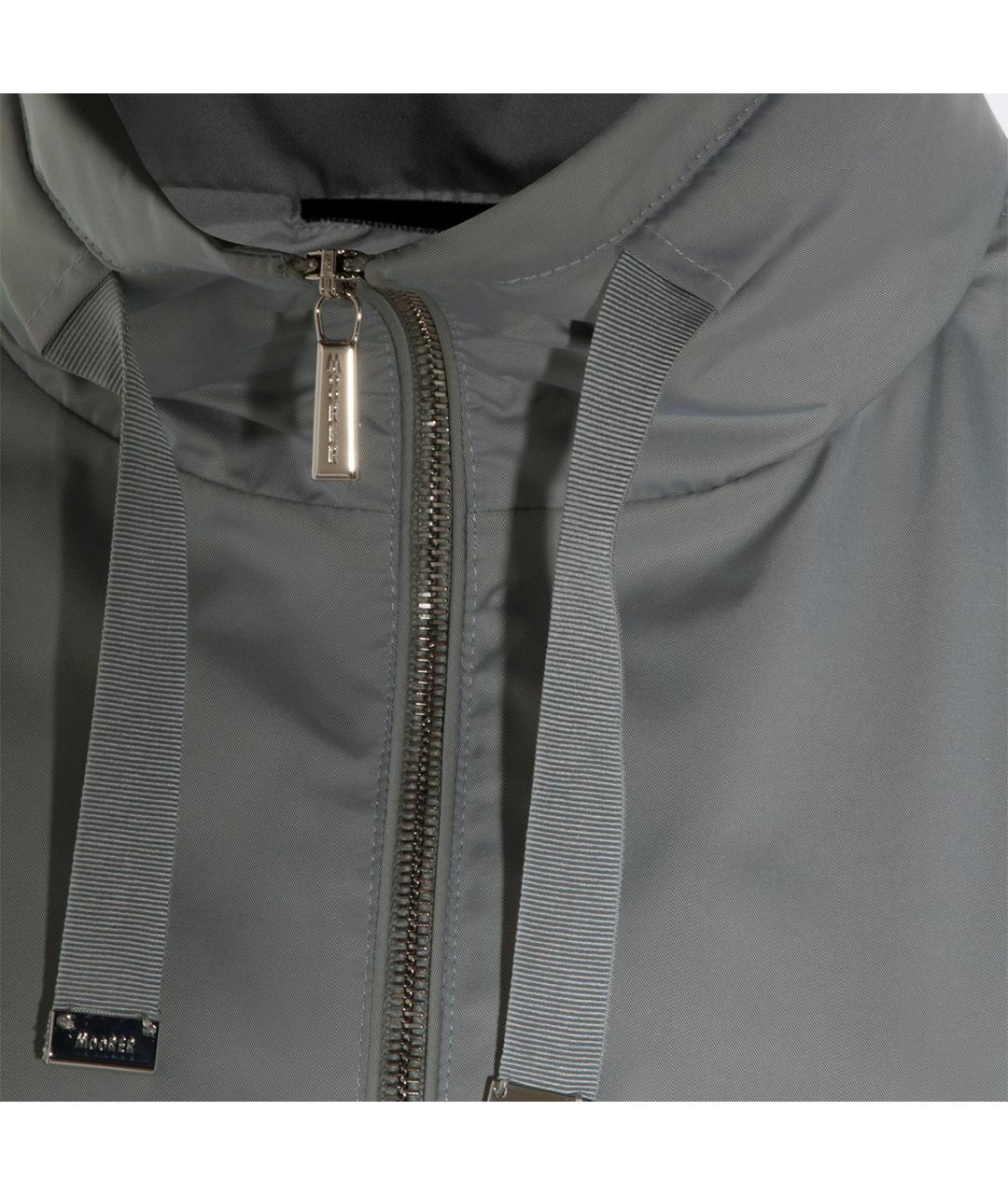 MOORER Серая полиамидовая куртка, фото 4