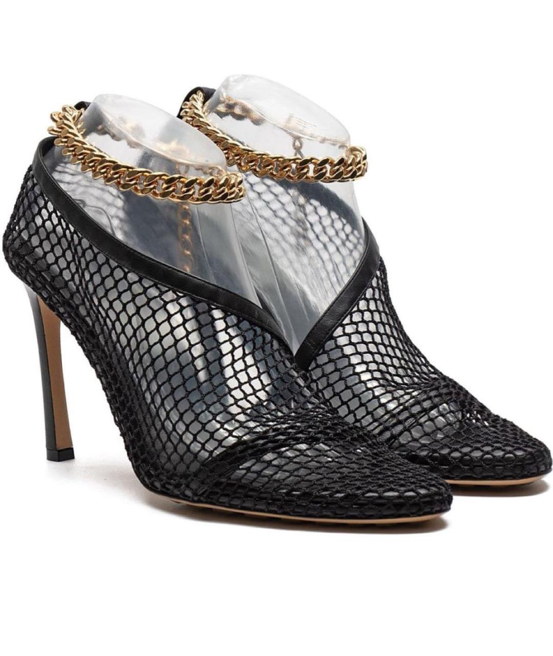 BOTTEGA VENETA Черные текстильные туфли, фото 5