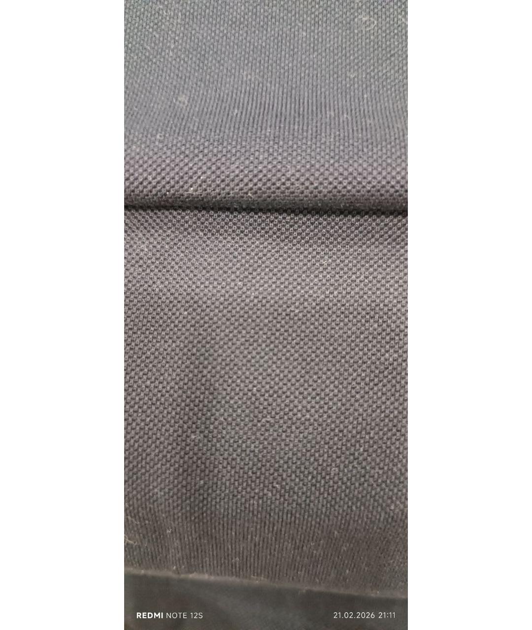 LOUIS VUITTON Темно-синее хлопковое поло с коротким рукавом, фото 4