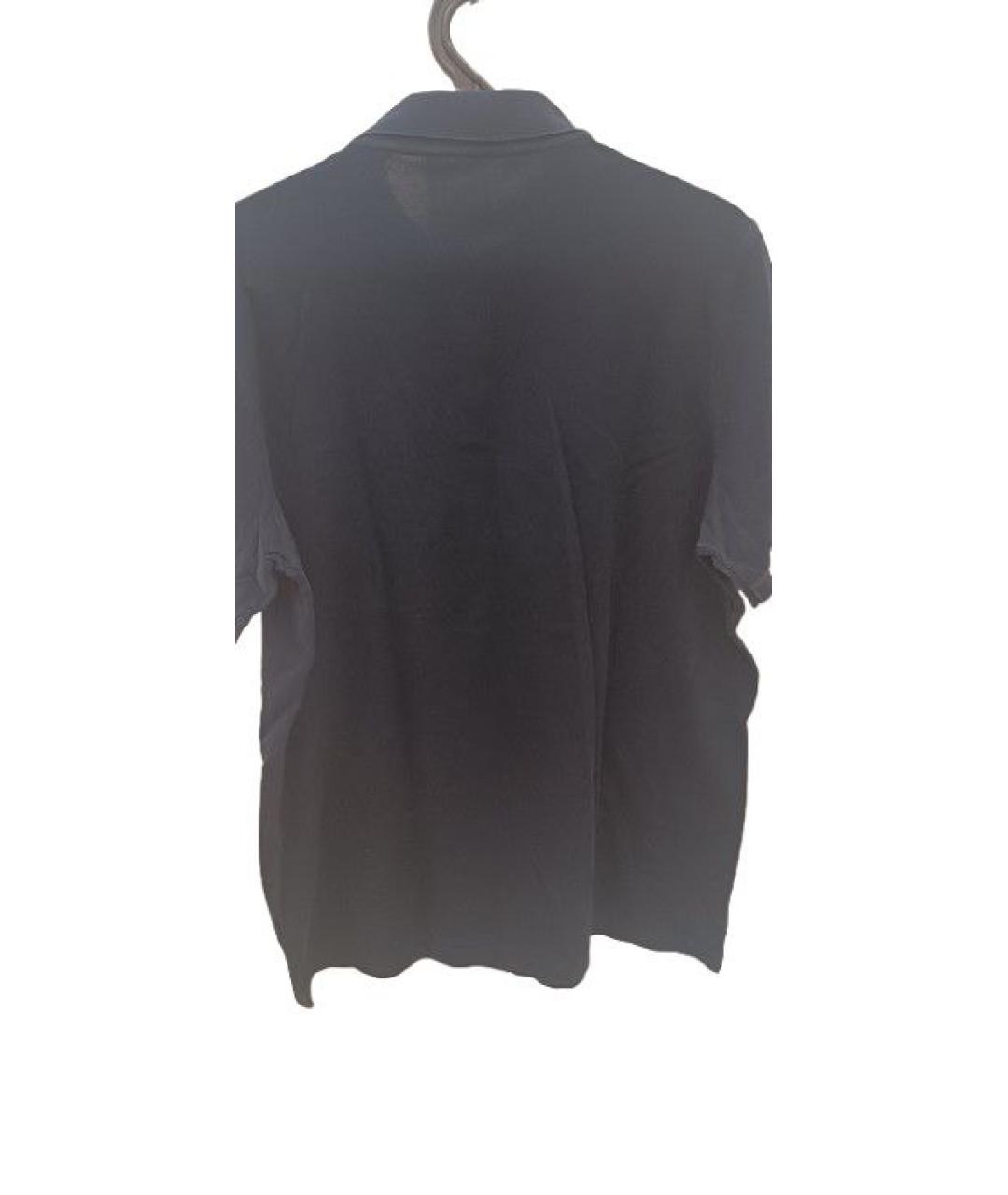 LOUIS VUITTON Темно-синее хлопковое поло с коротким рукавом, фото 2