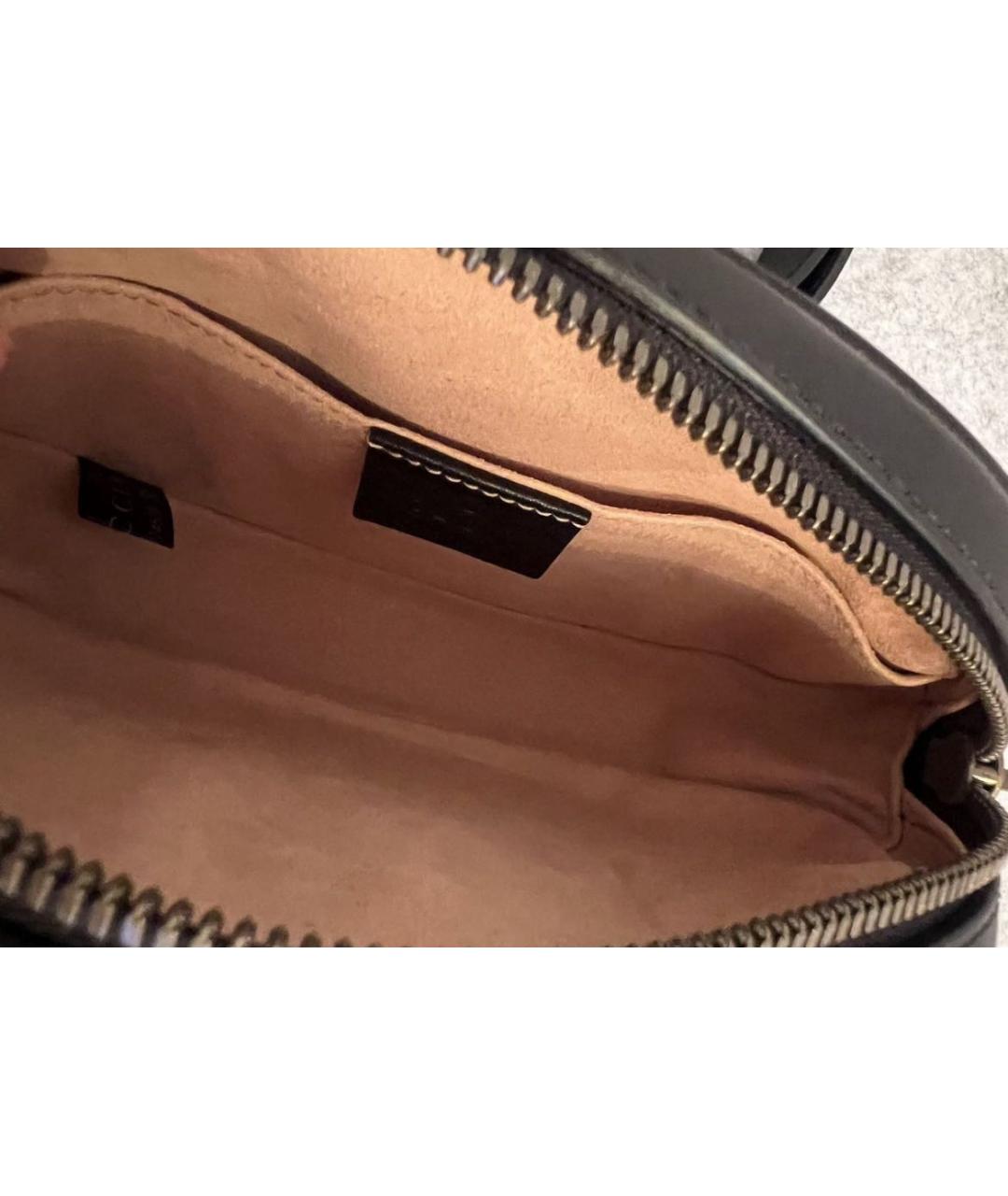 GUCCI Черная кожаная поясная сумка, фото 4