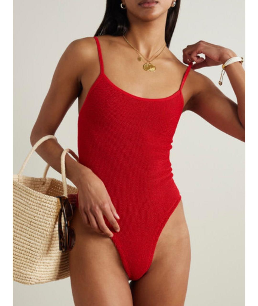 HUNZA G Красный купальник, фото 2