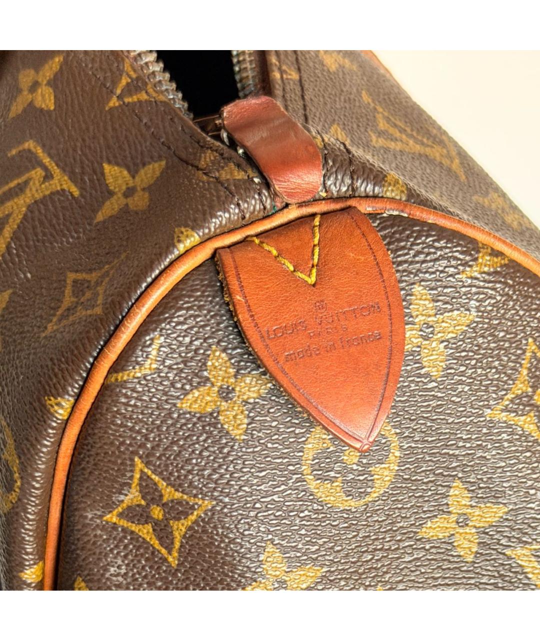 LOUIS VUITTON Коричневая сумка с короткими ручками, фото 3