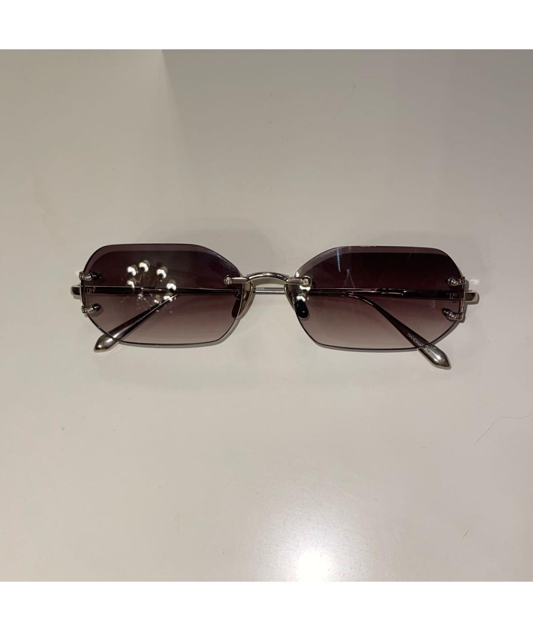 LINDA FARROW Коричневые солнцезащитные очки, фото 5