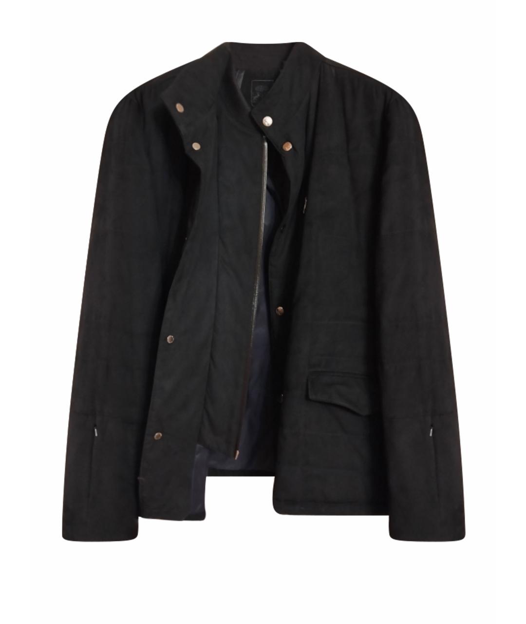 CORNELIANI Черная велюровая куртка, фото 1