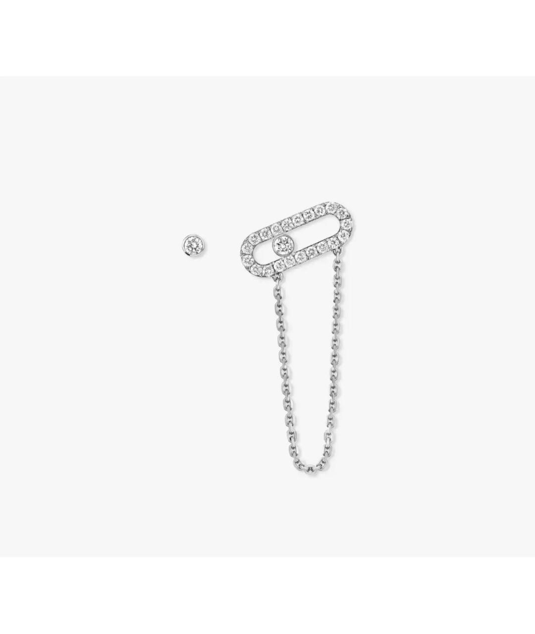 MESSIKA Серебряные серьги из белого золота, фото 4