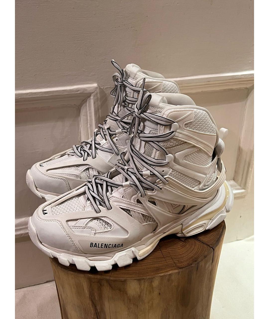 BALENCIAGA Серые высокие кроссовки / кеды, фото 6