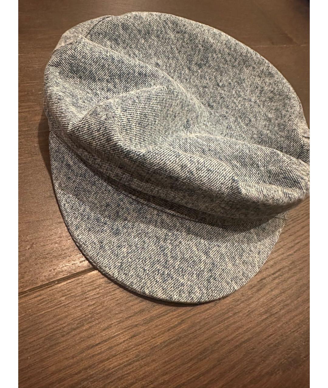 ISABEL MARANT Голубая хлопковая кепка, фото 2