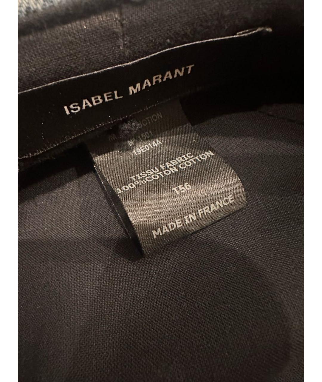 ISABEL MARANT Голубая хлопковая кепка, фото 3