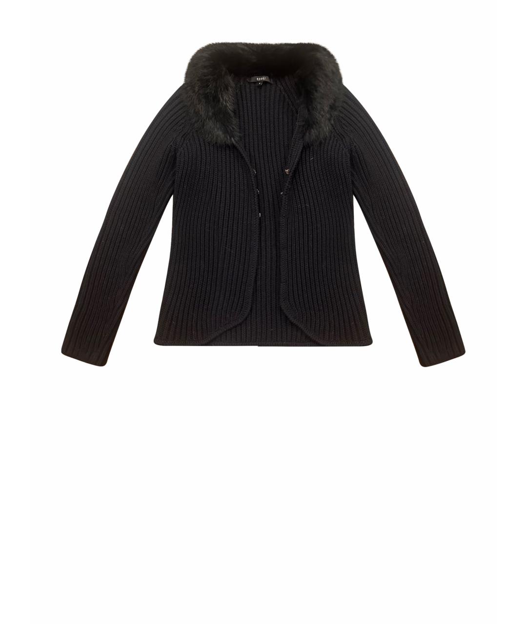 GUCCI Черный шерстяной кардиган, фото 1