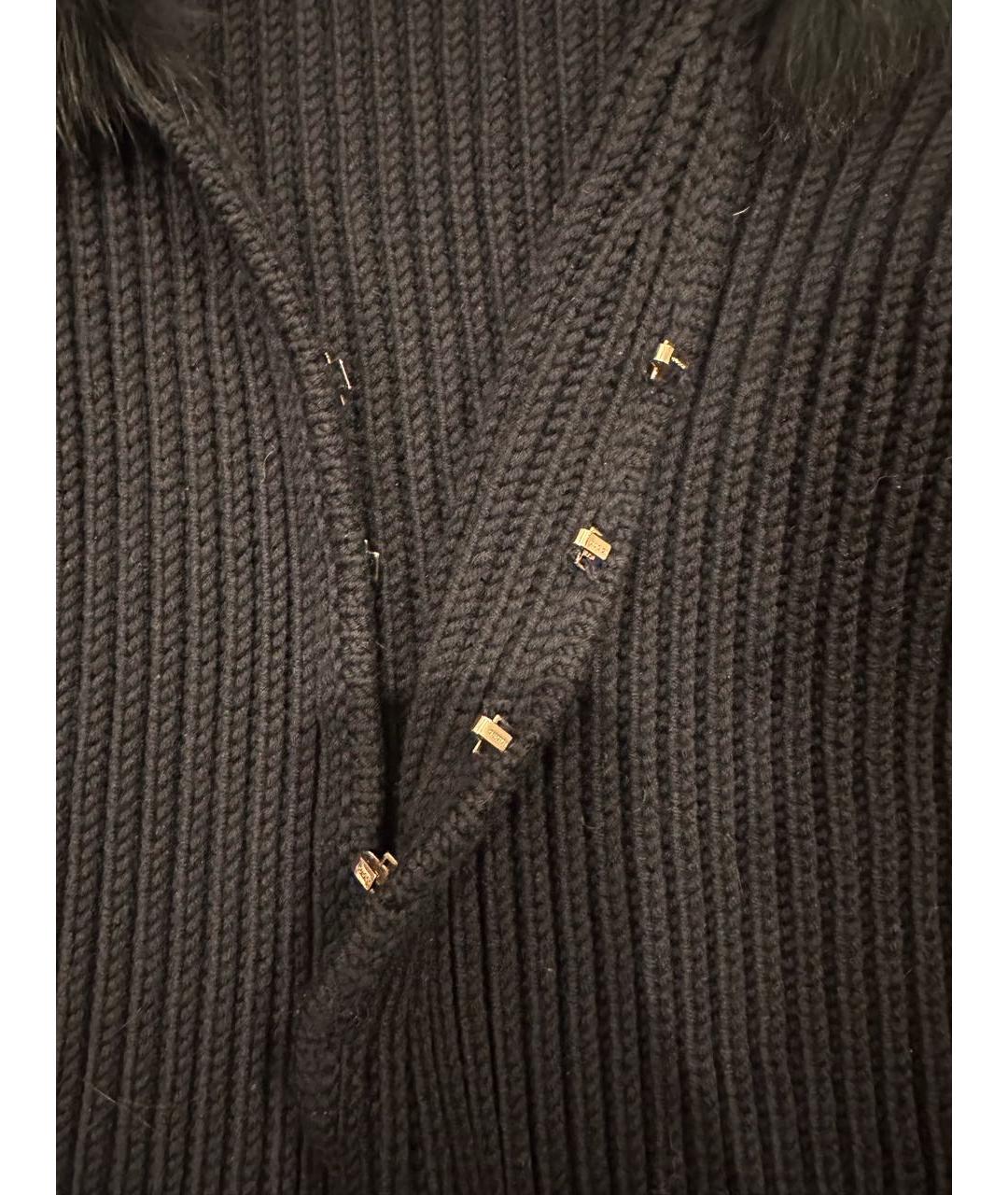 GUCCI Черный шерстяной кардиган, фото 3