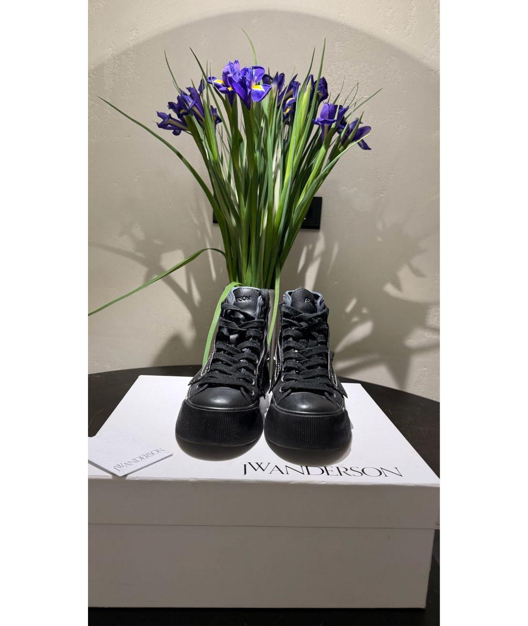 J.W.ANDERSON Черные кожаные ботинки, фото 2