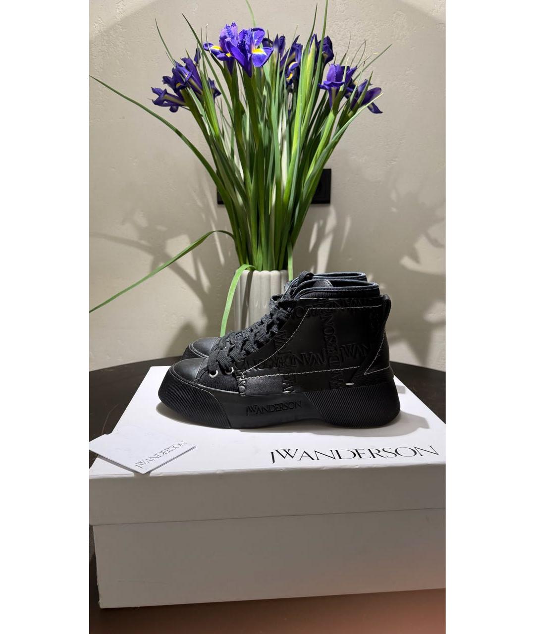 J.W.ANDERSON Черные кожаные ботинки, фото 3