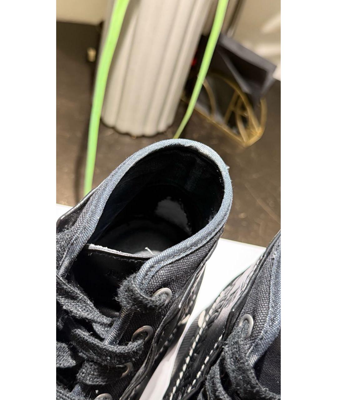 J.W.ANDERSON Черные кожаные ботинки, фото 6