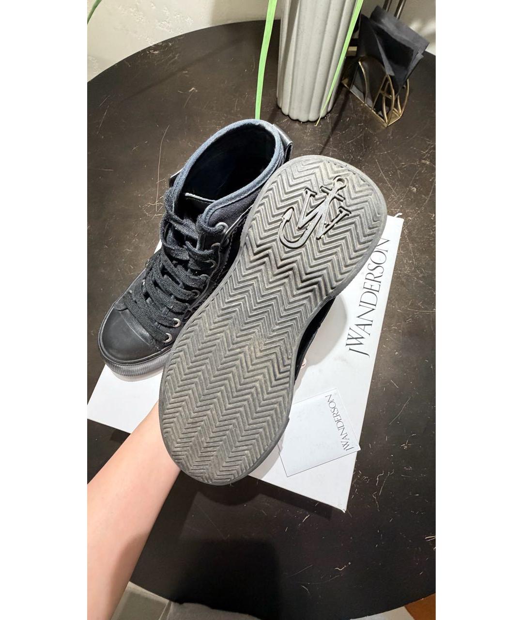 J.W.ANDERSON Черные кожаные ботинки, фото 4