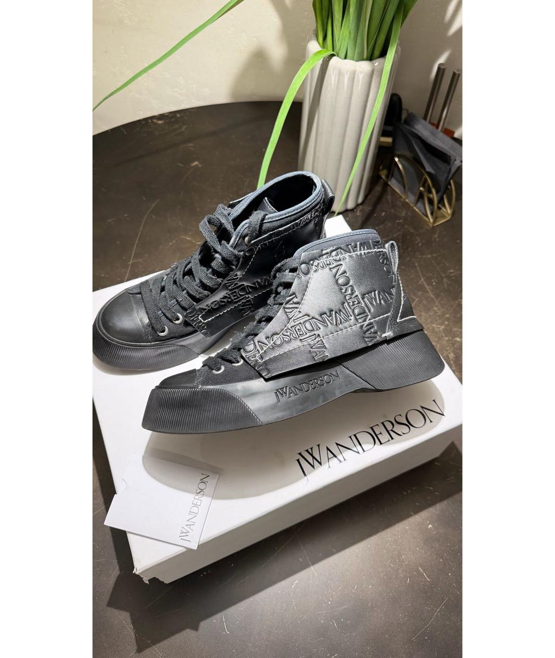 J.W.ANDERSON Черные кожаные ботинки, фото 7