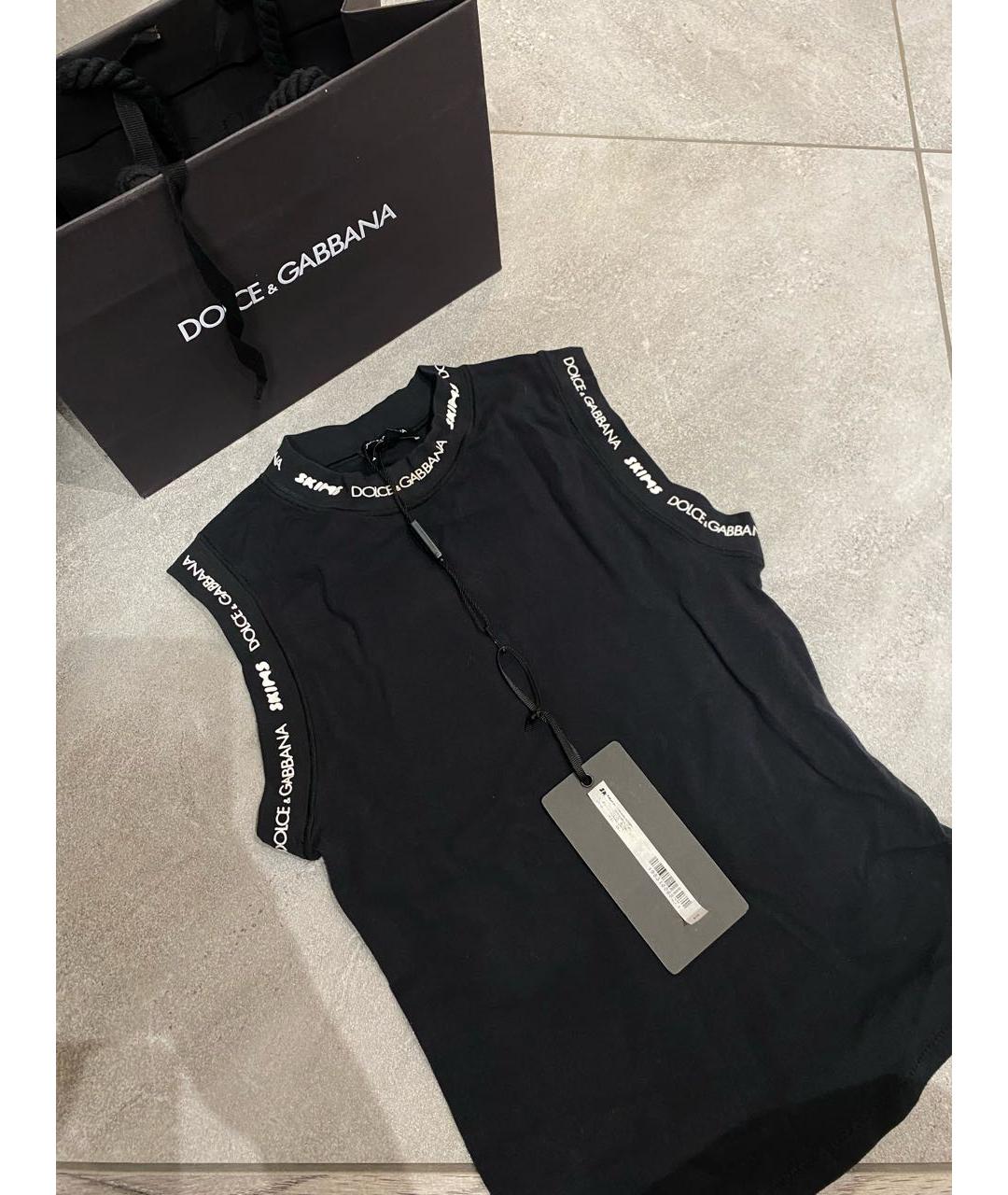 SKIMS Черная хлопковая майка, фото 5