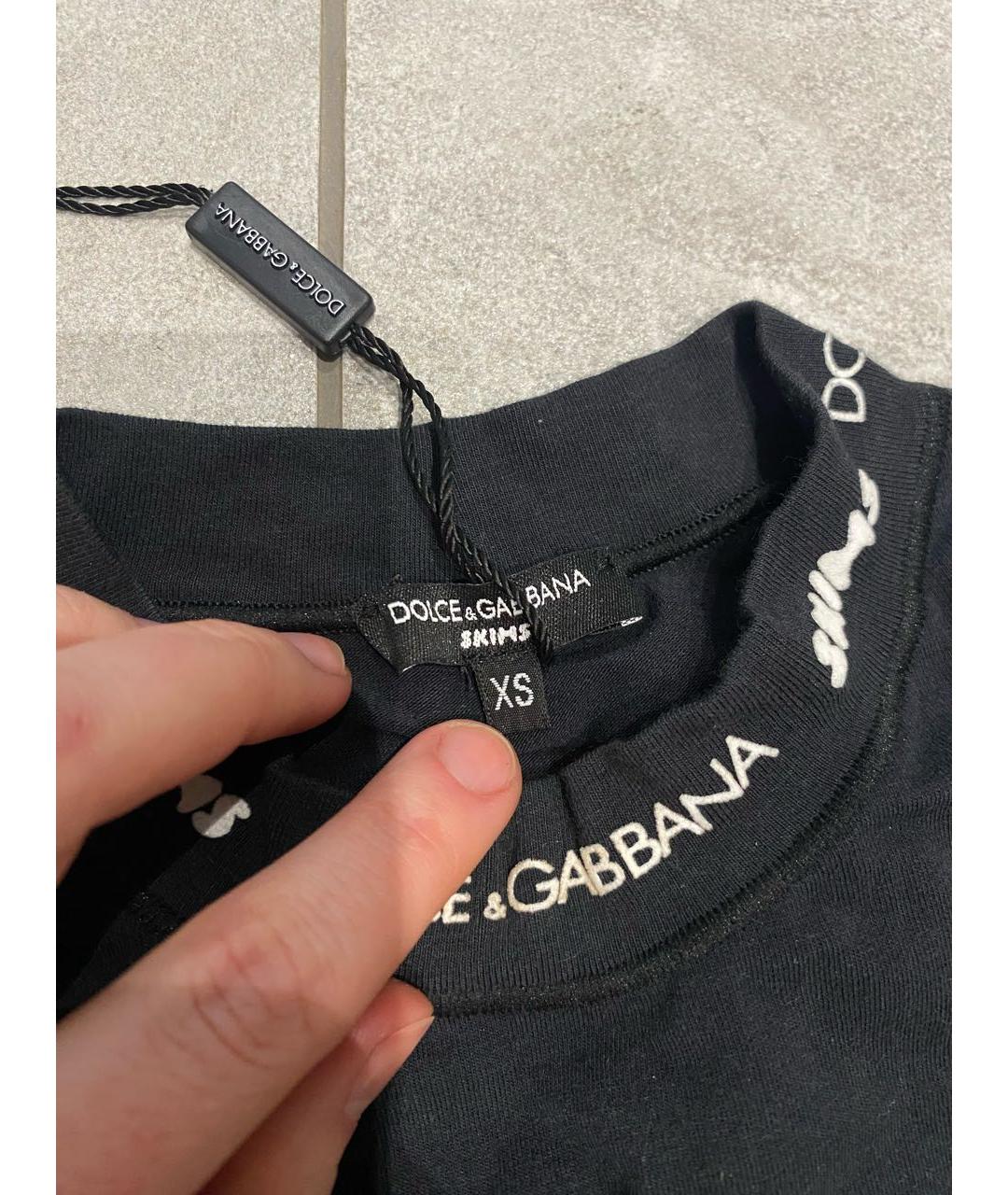 SKIMS Черная хлопковая майка, фото 3