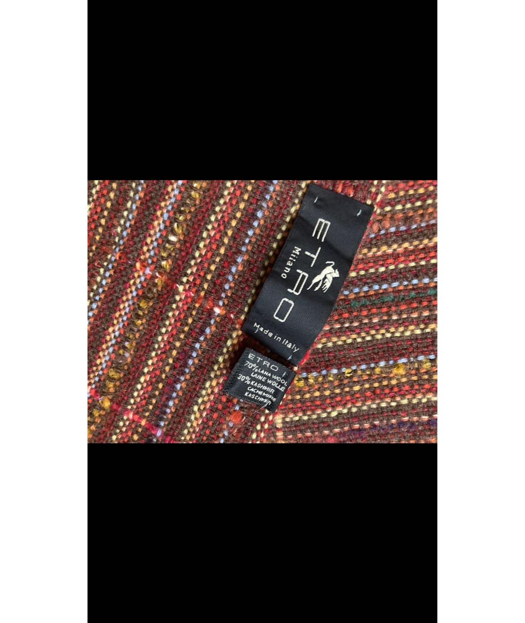 ETRO Мульти шерстяной шарф, фото 8