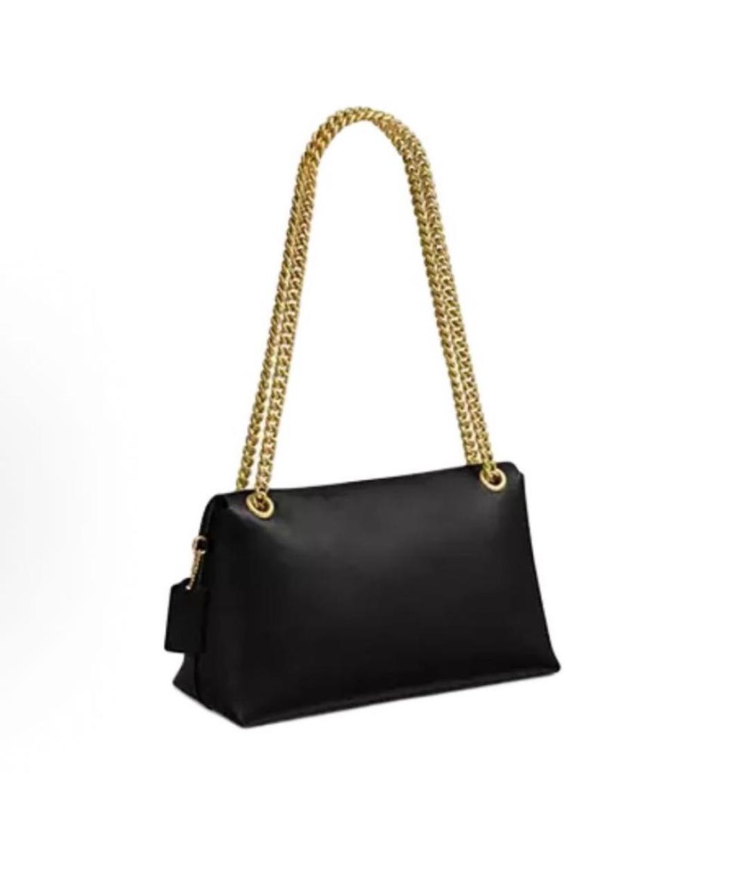 COACH Черная кожаная сумка через плечо, фото 2