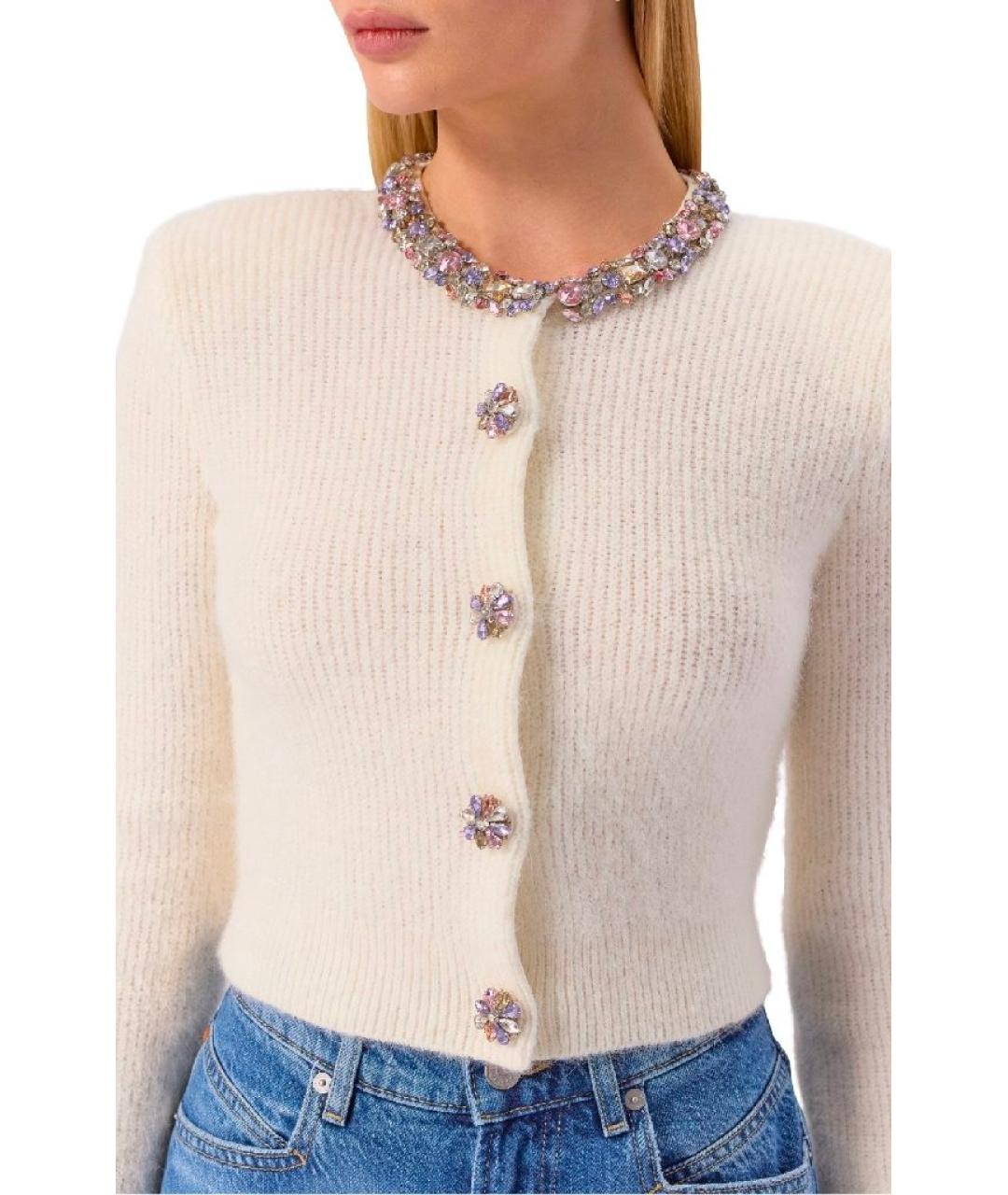 SELF-PORTRAIT Бежевый шерстяной кардиган, фото 3