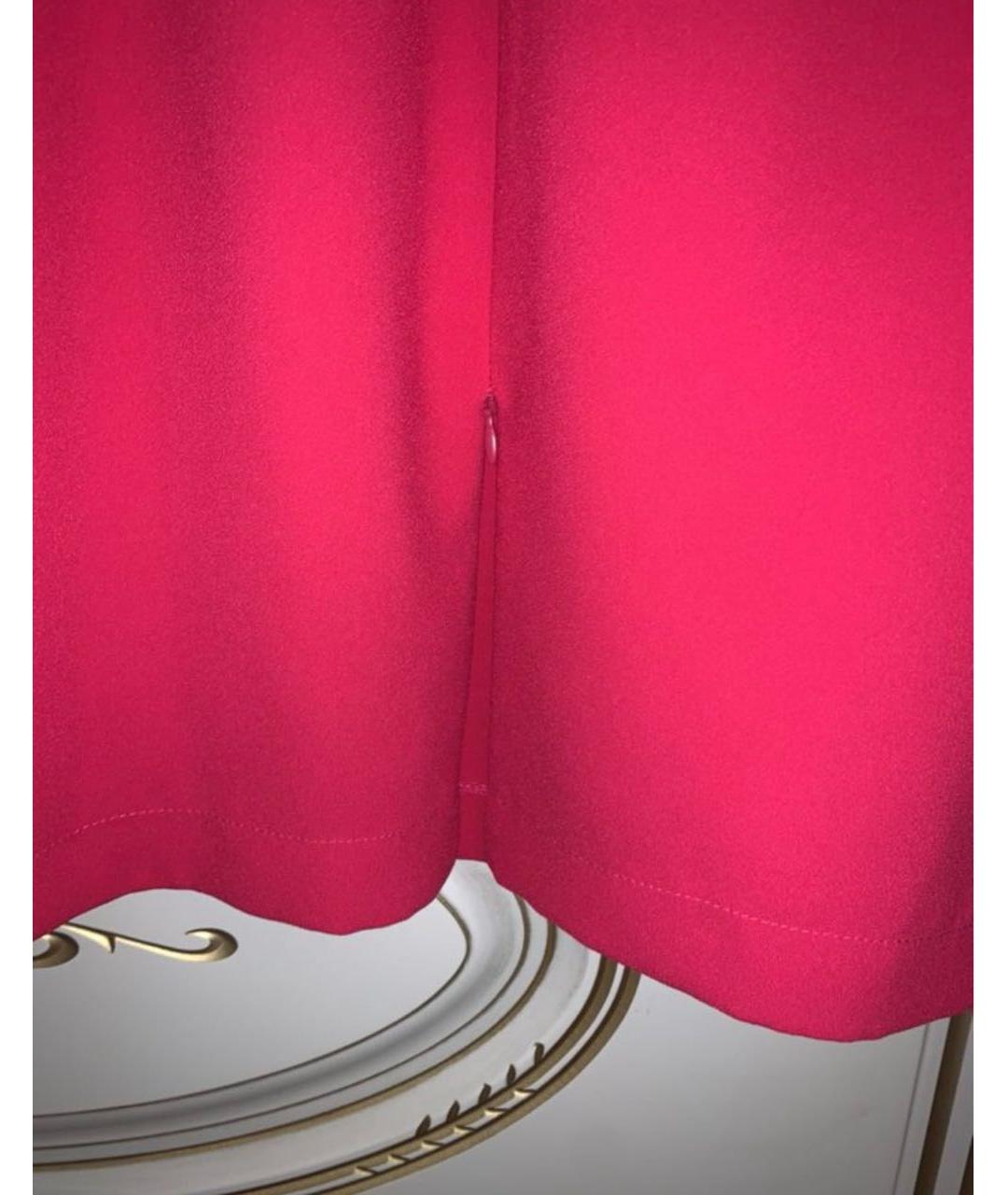 PINKO Красное вискозное коктейльное платье, фото 3