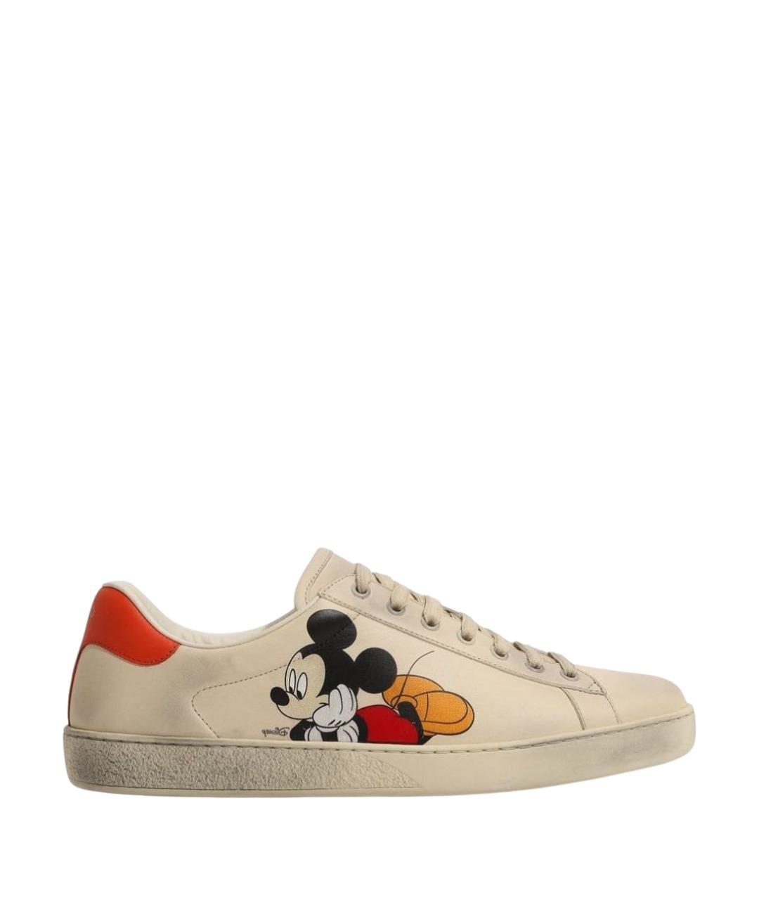 GUCCI Мульти кожаные кеды, фото 1