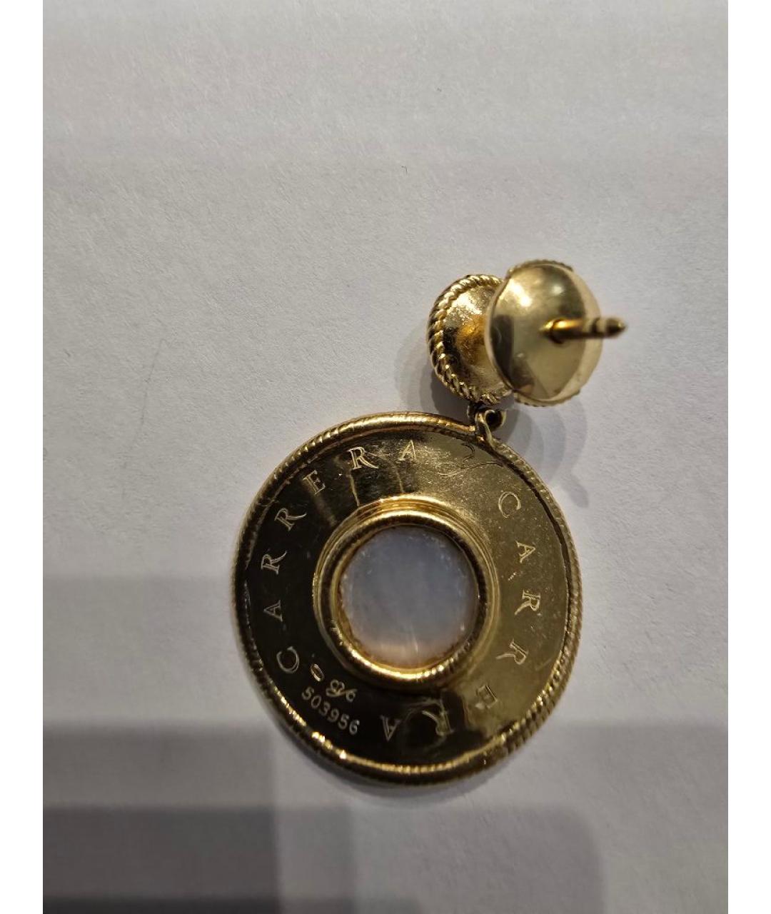 CARRERA Y CARRERA Желтые серьги из желтого золота, фото 5