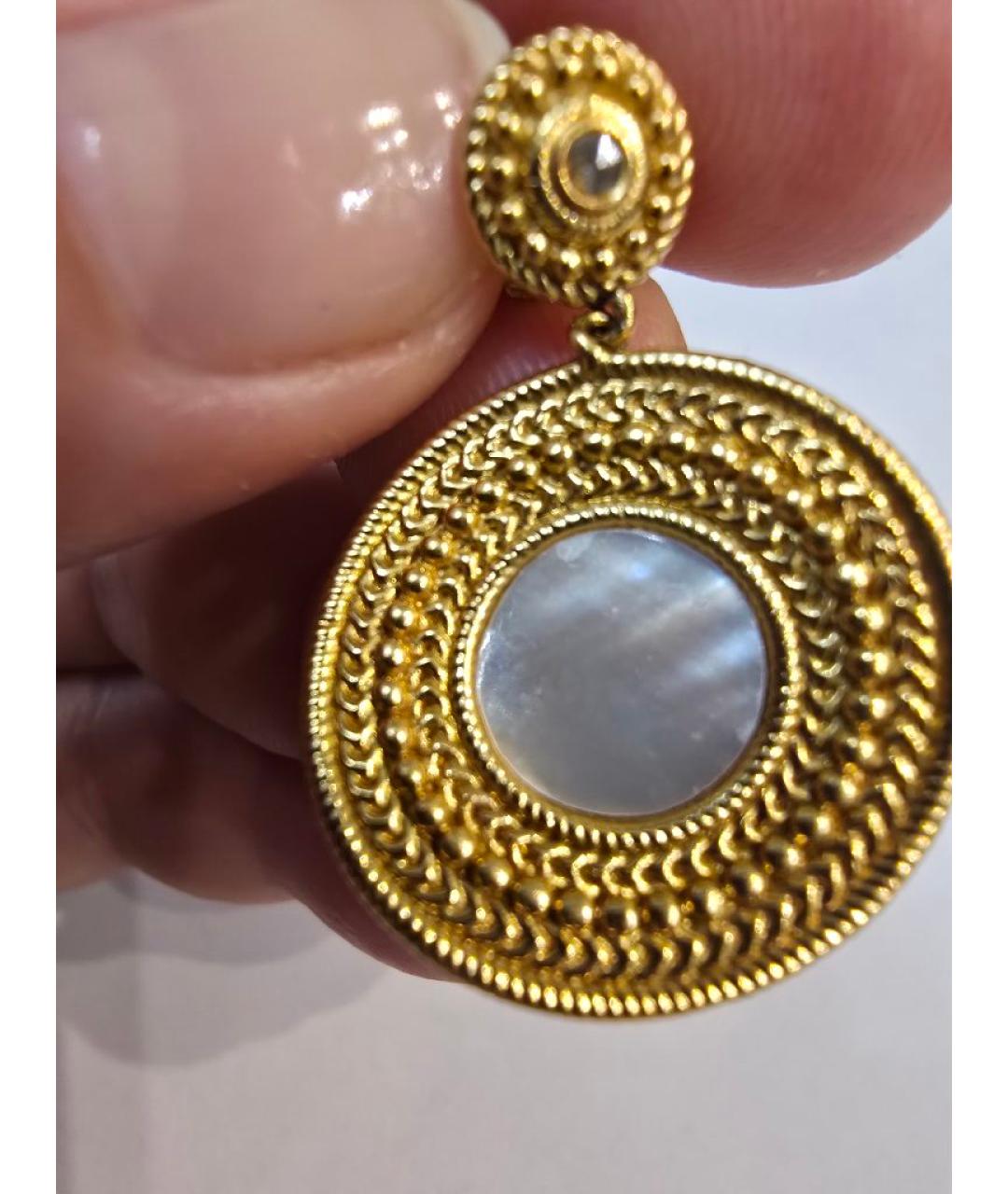 CARRERA Y CARRERA Желтые серьги из желтого золота, фото 3