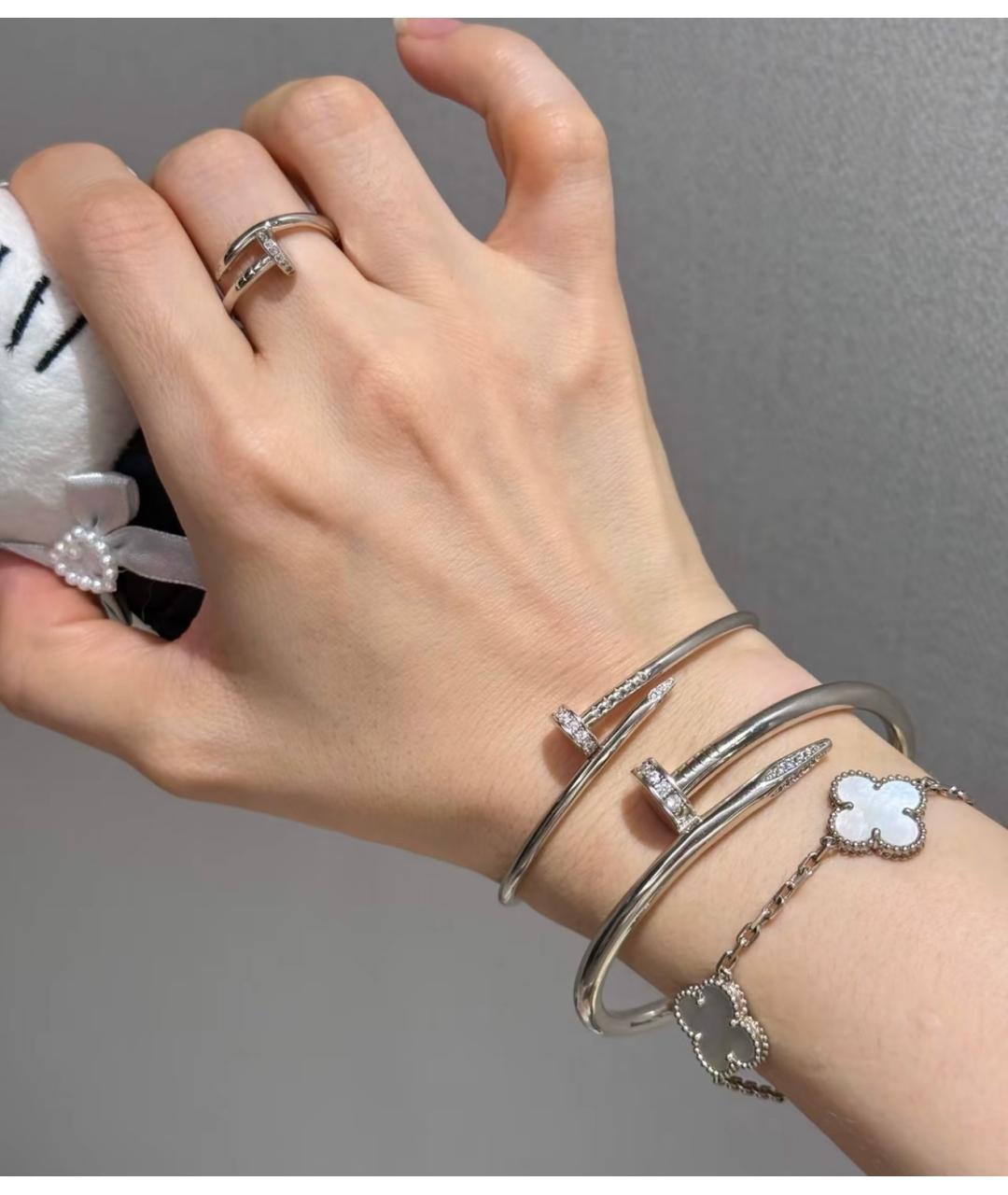 VAN CLEEF & ARPELS Серебрянный браслет из белого золота, фото 5