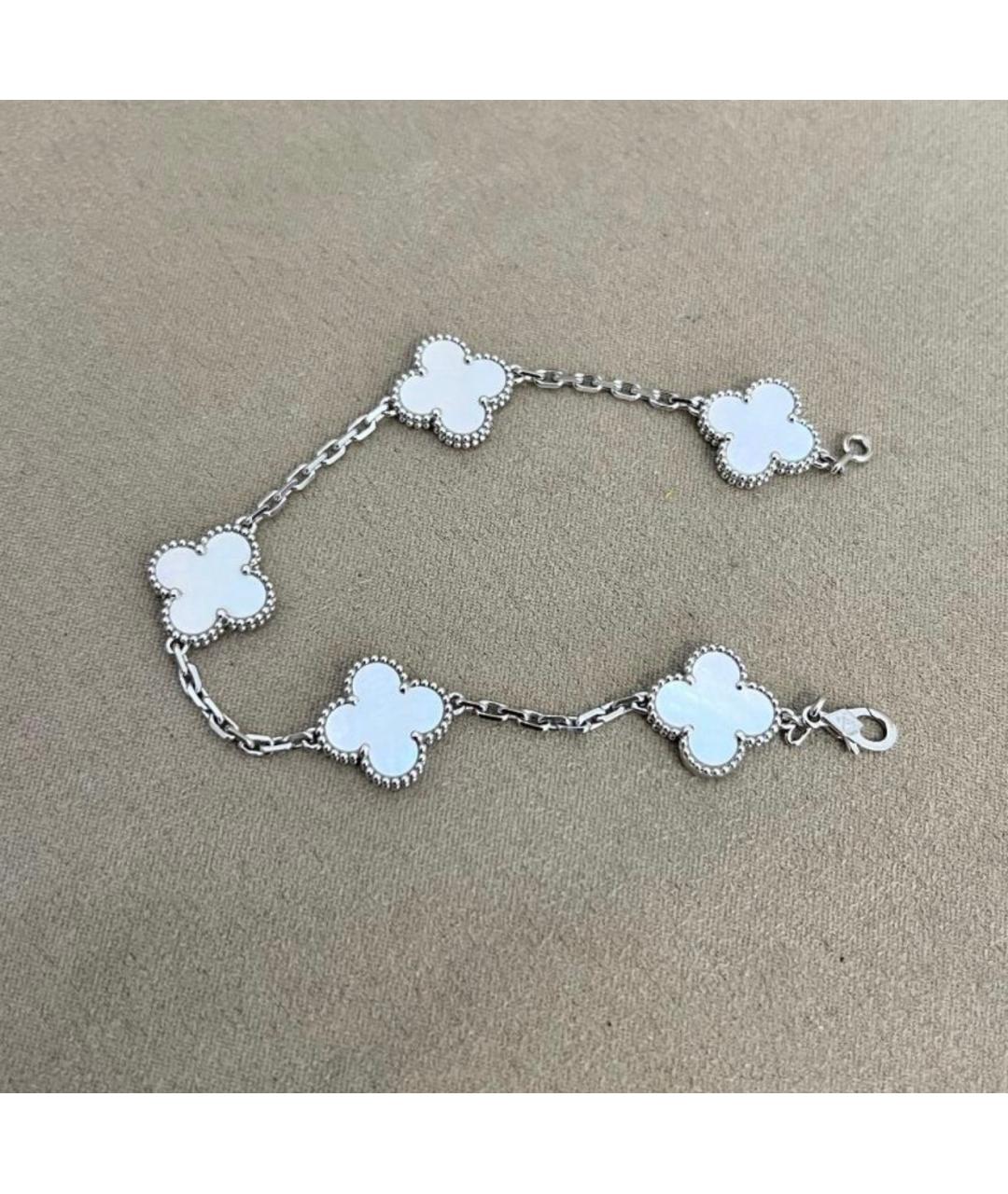 VAN CLEEF & ARPELS Серебрянный браслет из белого золота, фото 4