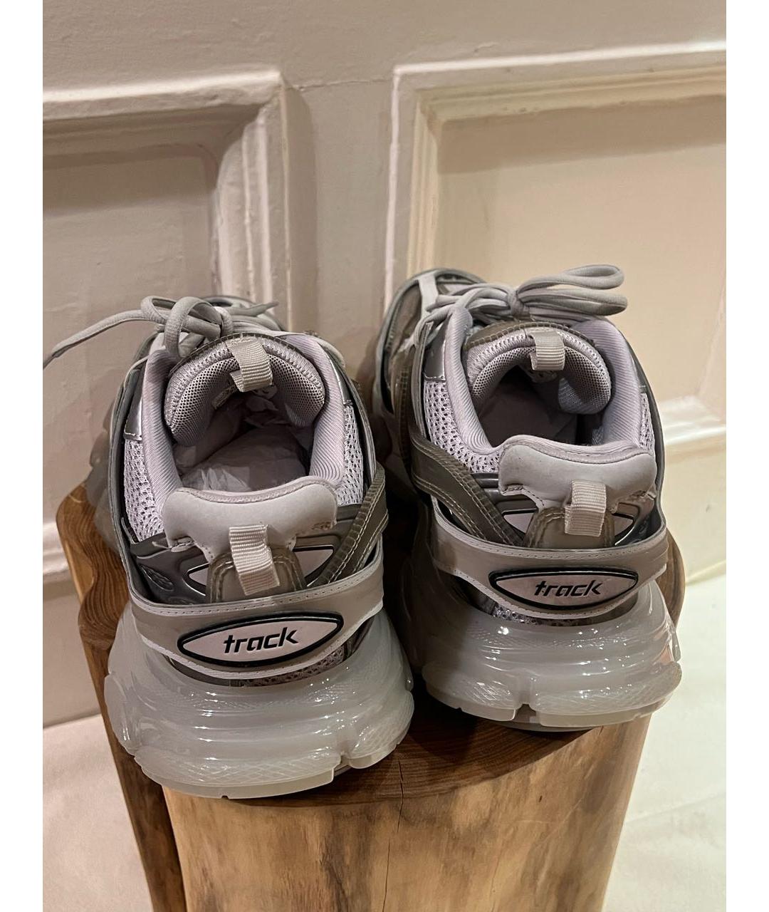 BALENCIAGA Серые низкие кроссовки / кеды, фото 4