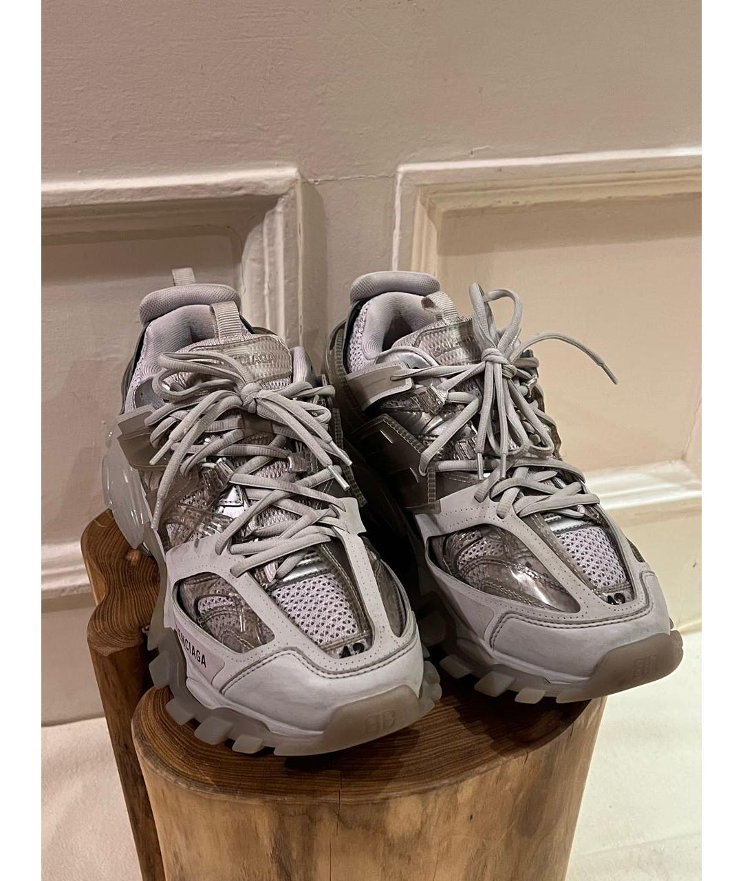 BALENCIAGA Серые низкие кроссовки / кеды, фото 2