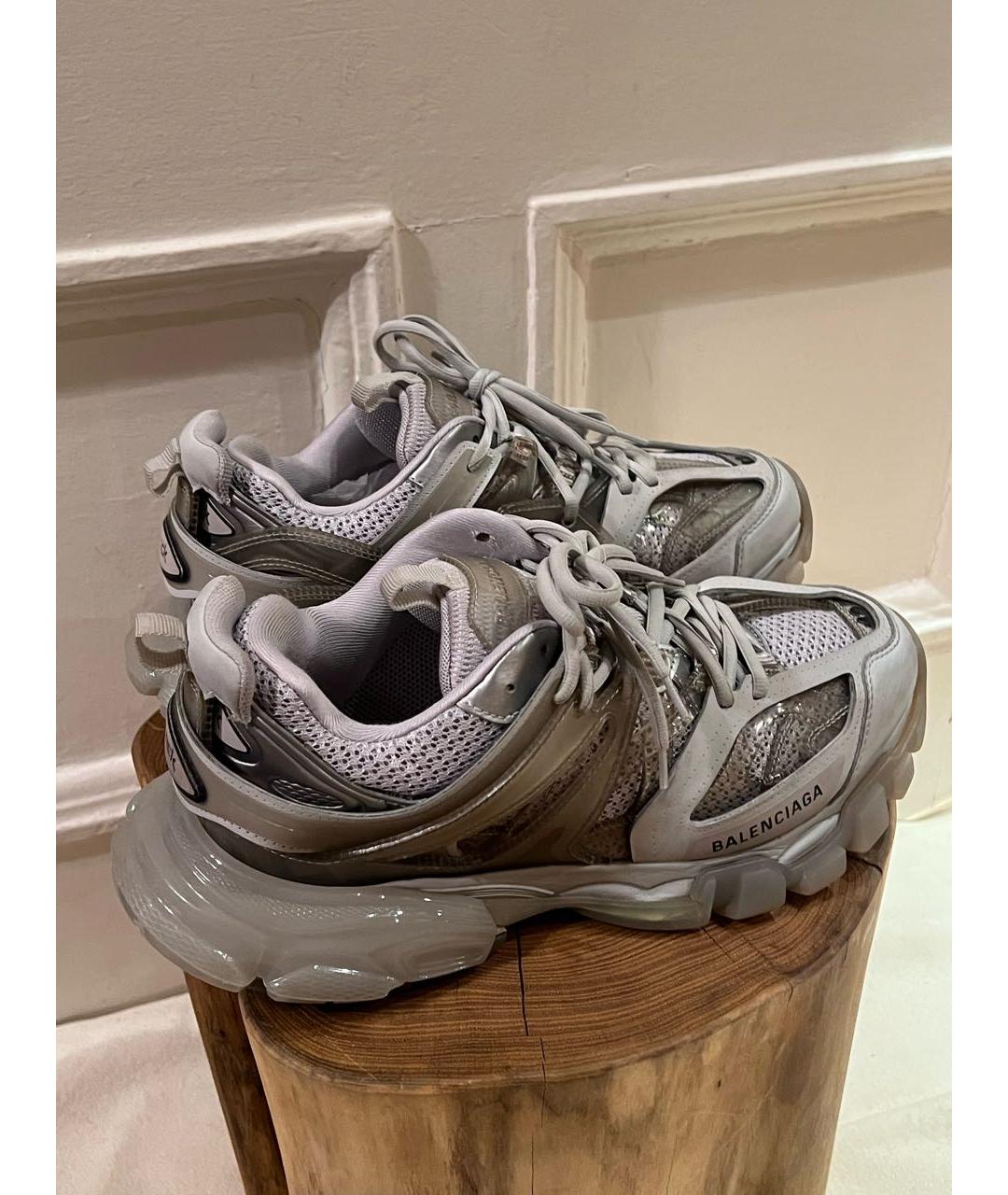 BALENCIAGA Серые низкие кроссовки / кеды, фото 3