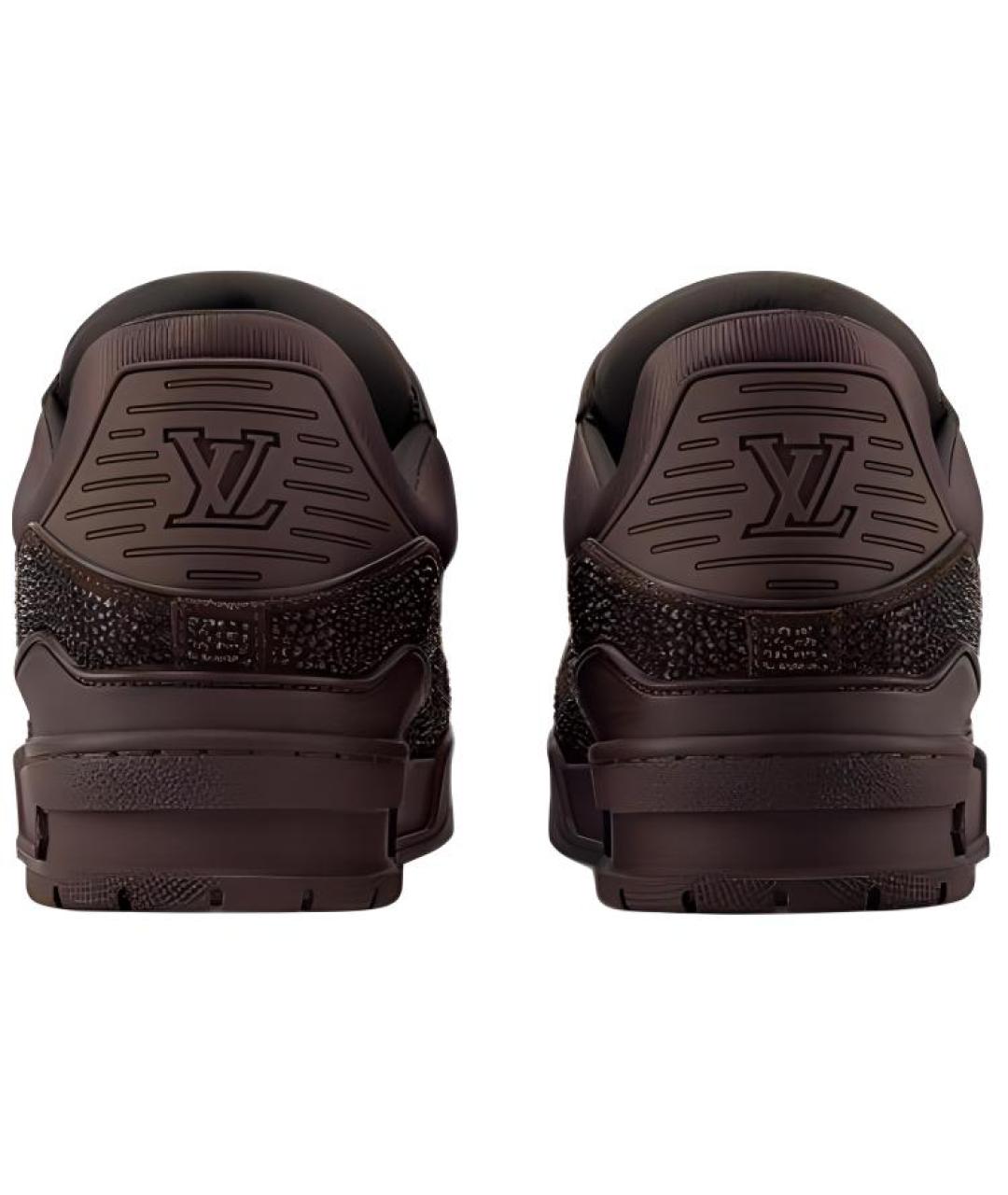 LOUIS VUITTON Коричневые низкие кроссовки / кеды, фото 4
