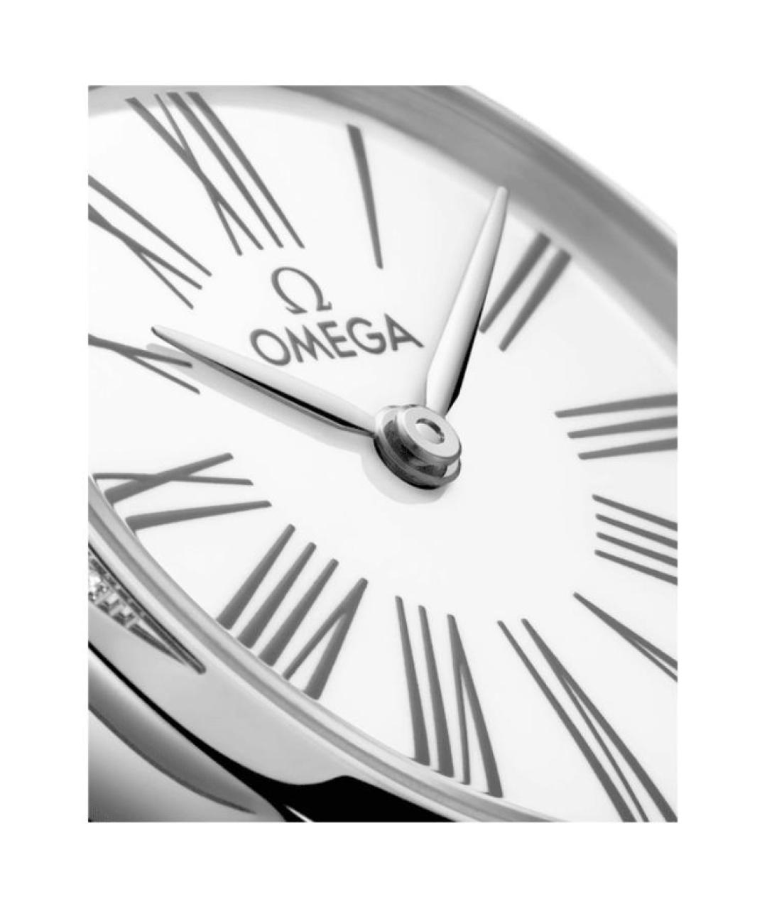 OMEGA Белые часы, фото 5