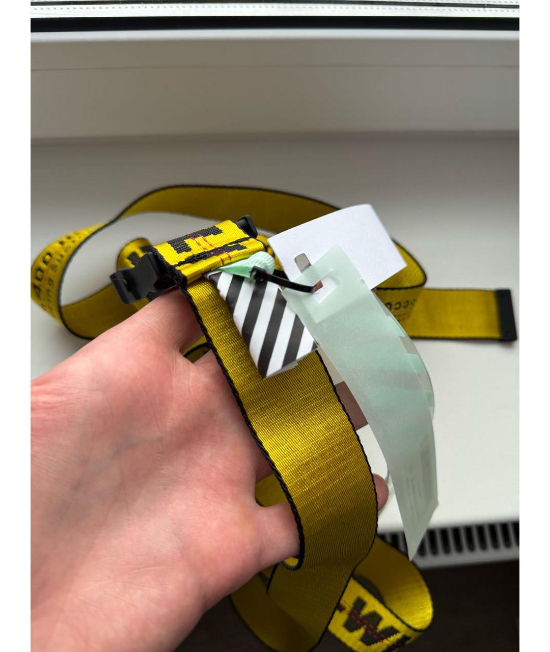 OFF-WHITE Желтый ремень, фото 7