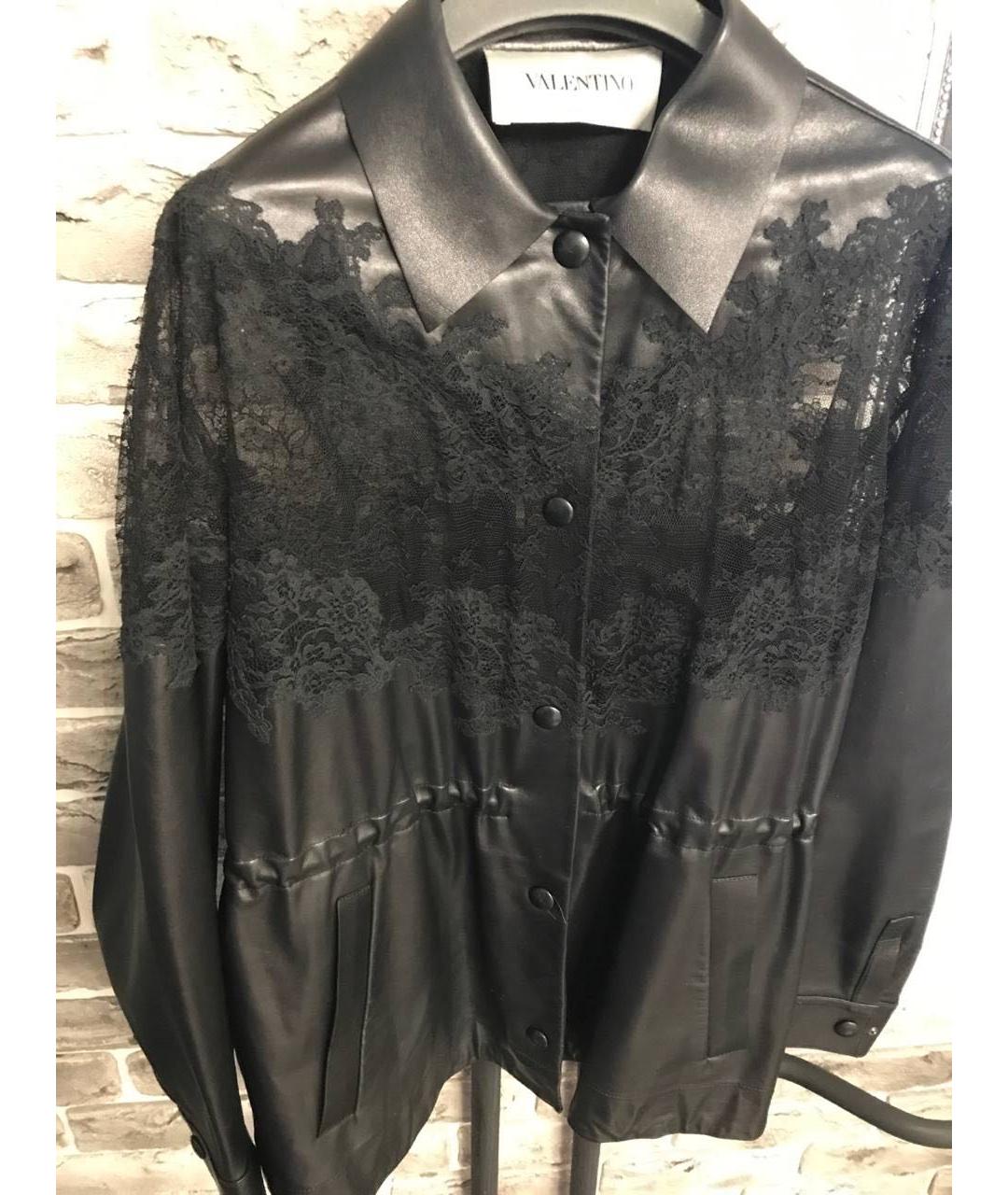 VALENTINO Черная кожаная куртка, фото 5