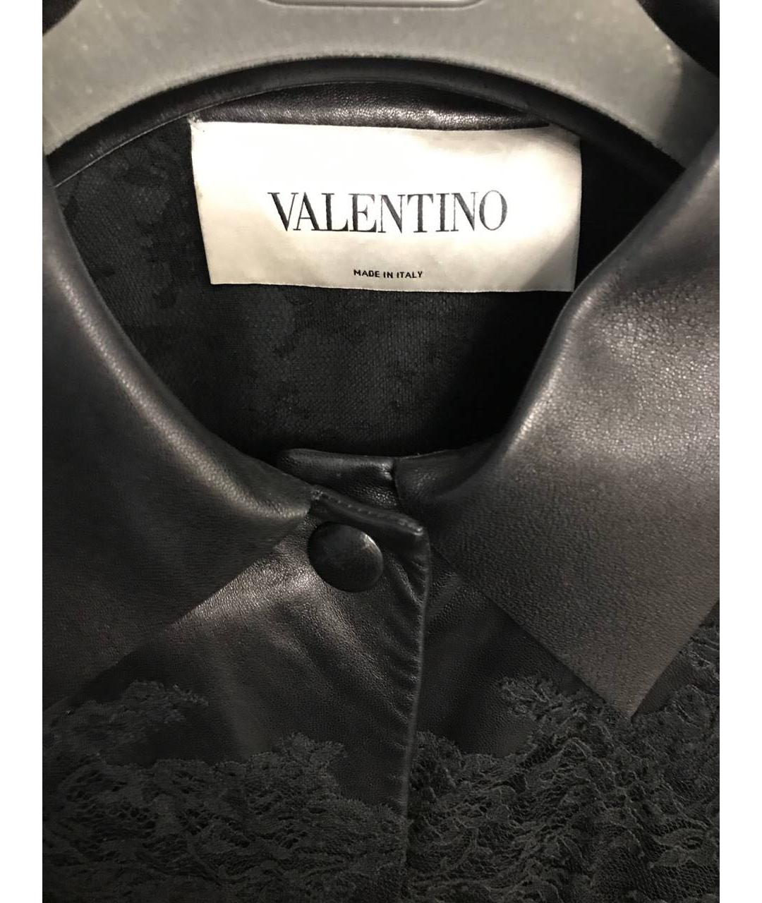 VALENTINO Черная кожаная куртка, фото 3