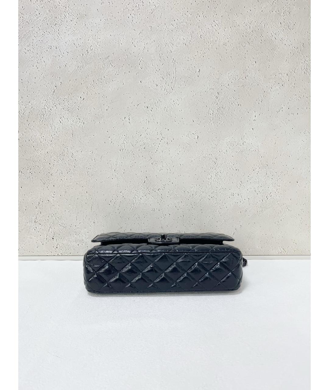 CHANEL Черная кожаная сумка через плечо, фото 5