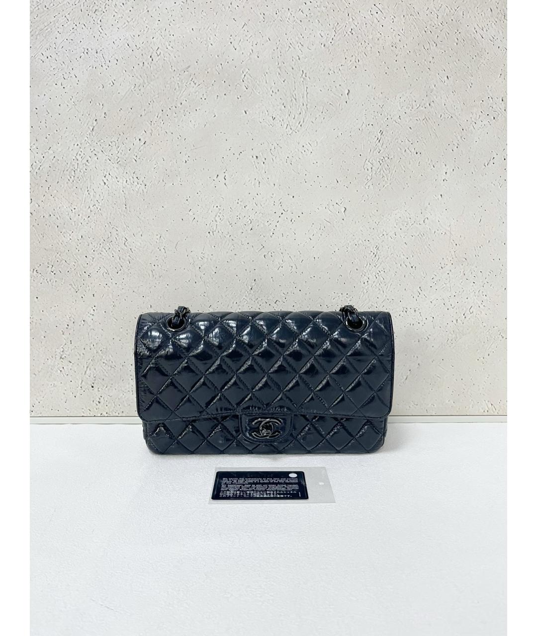 CHANEL Черная кожаная сумка через плечо, фото 7