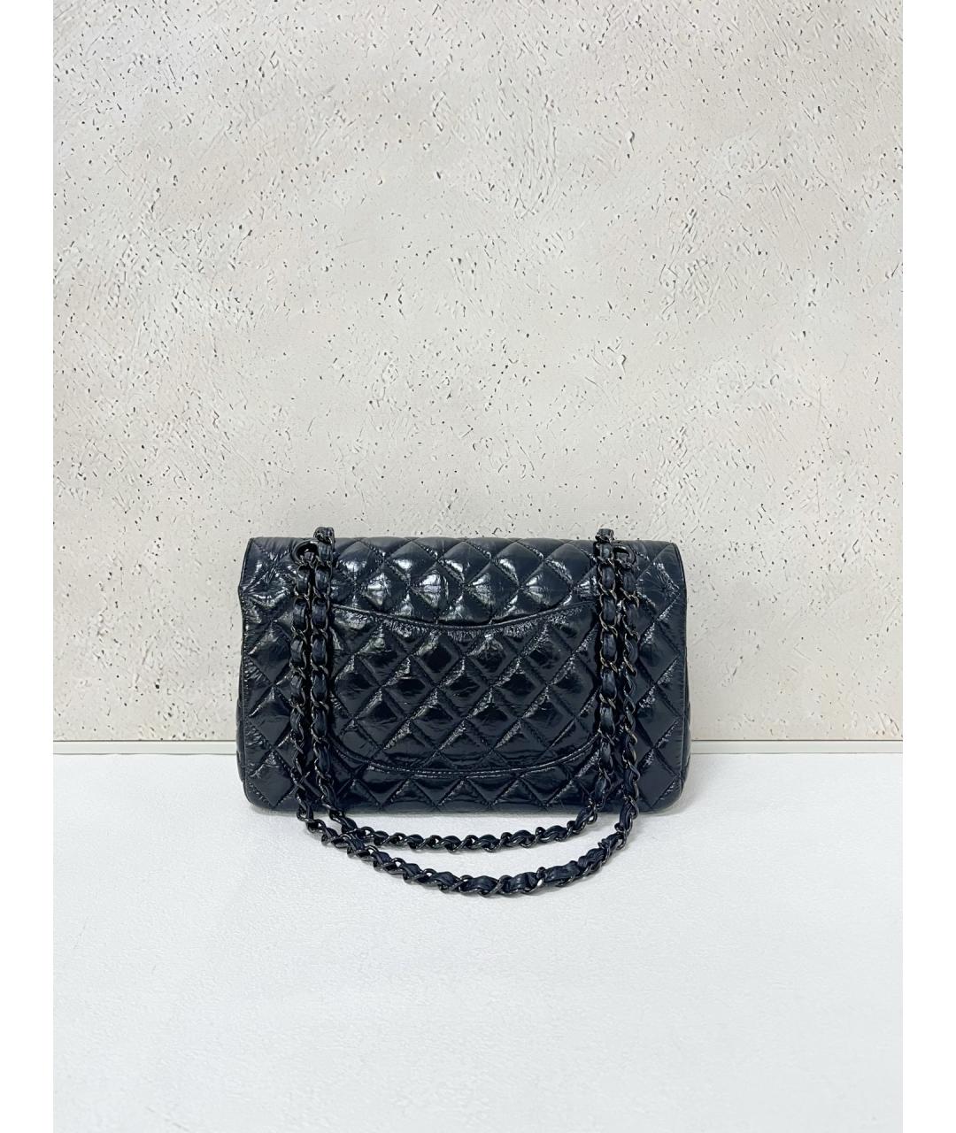 CHANEL Черная кожаная сумка через плечо, фото 2