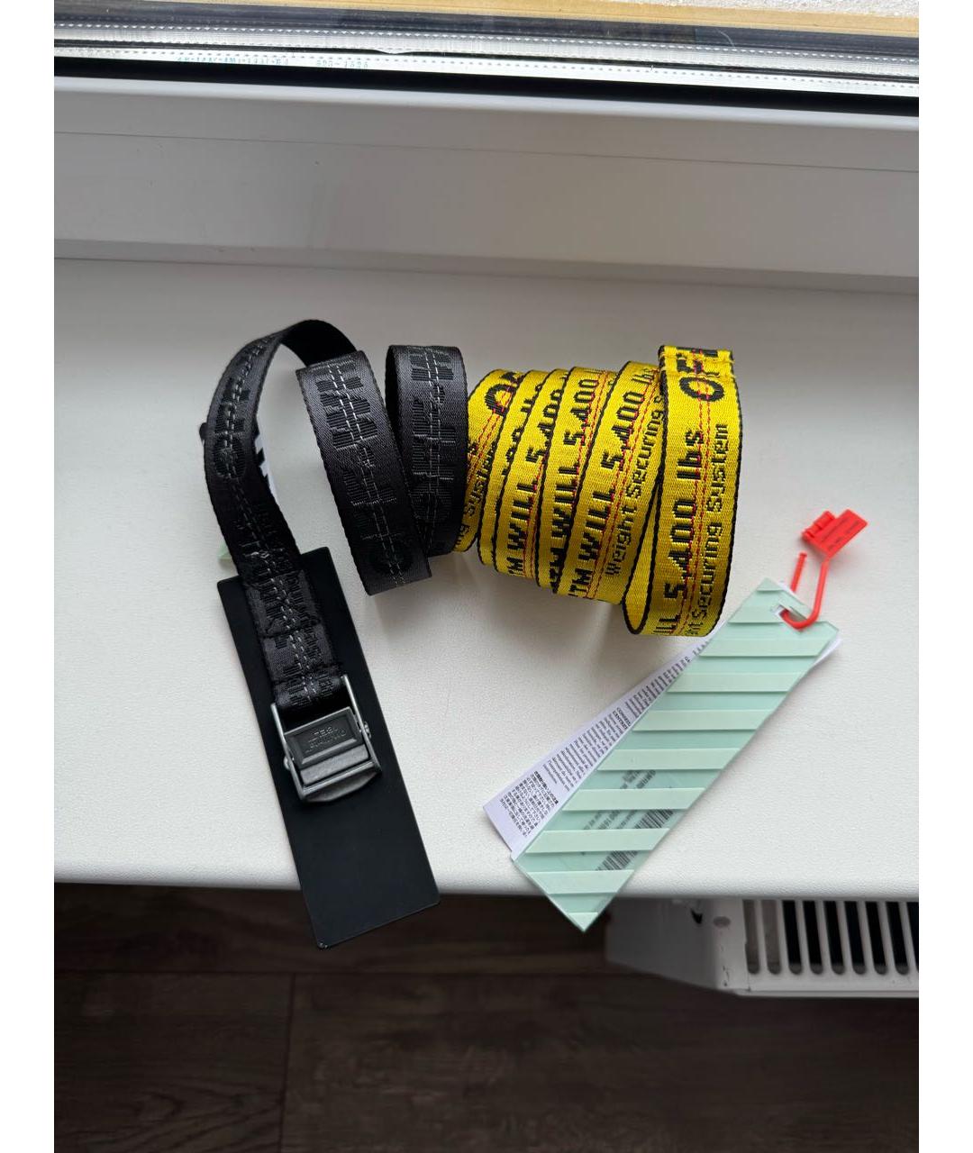 OFF-WHITE Черный ремень, фото 9