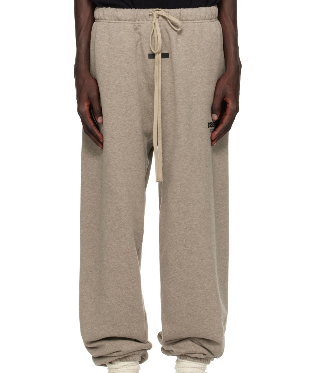 FEAR OF GOD ESSENTIALS Серые хлопковые брюки широкие, фото 3