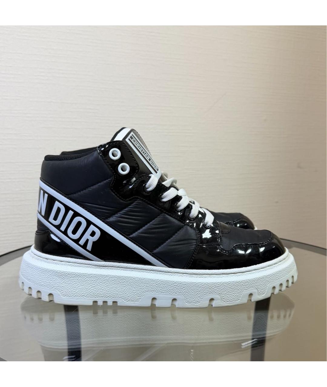 CHRISTIAN DIOR Черные текстильные кроссовки, фото 5