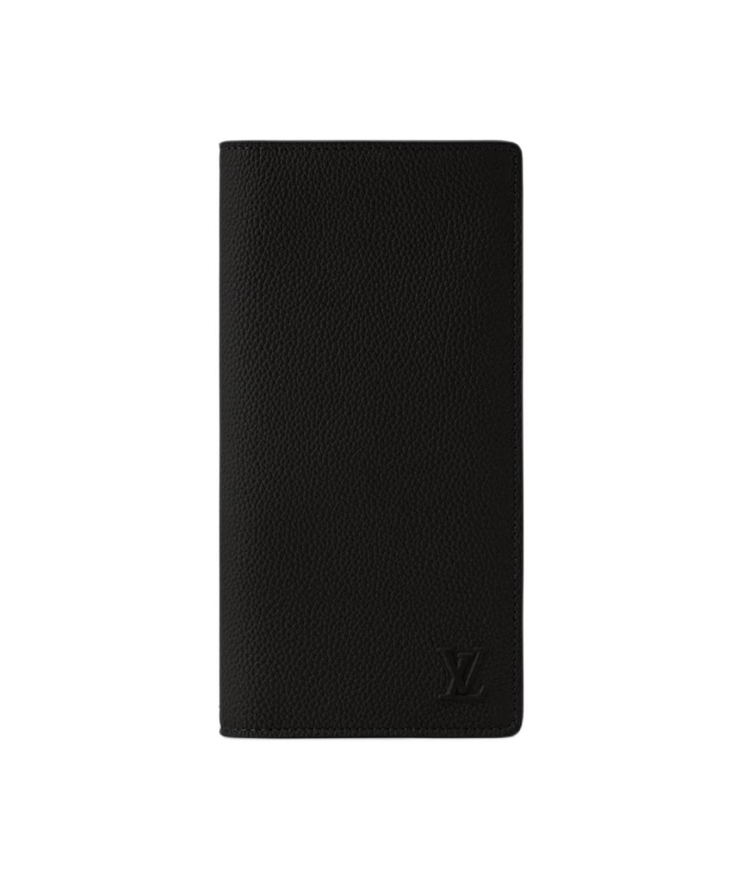 LOUIS VUITTON Черный кожаный кошелек, фото 1