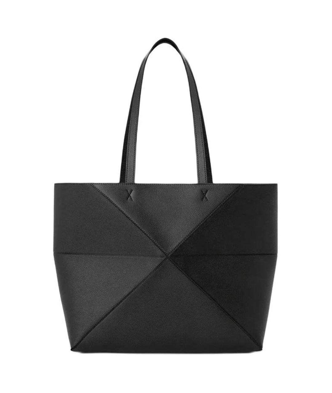 LOEWE Черная кожаная сумка через плечо, фото 4