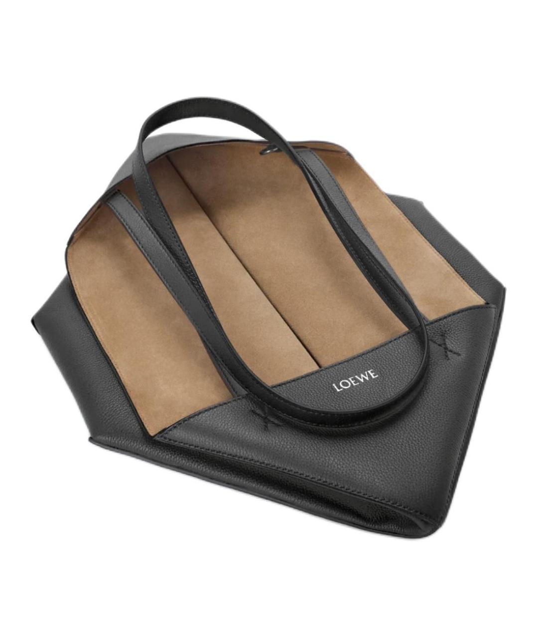 LOEWE Черная кожаная сумка через плечо, фото 5