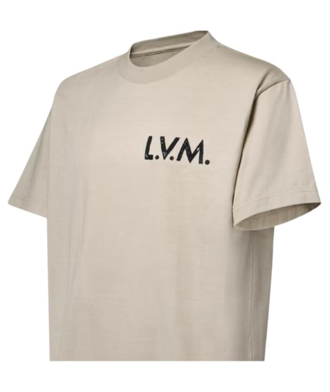 LOUIS VUITTON Коричневая футболка, фото 5